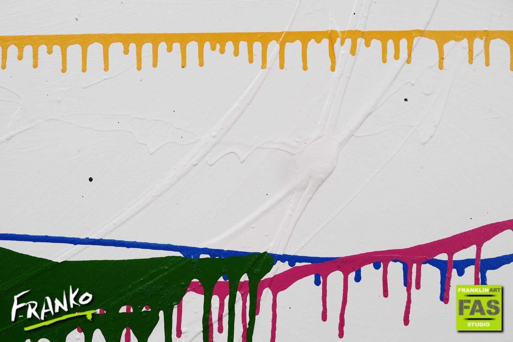 Split 190cm x 100cm White Colourful Abstract Painting (SOLD)-Abstract-[Franko]-[Artist]-[Australia]-[Painting]-Franklin Art Studio