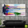 Split 190cm x 100cm White Colourful Abstract Painting (SOLD)-Abstract-Franko-[huge]-[Australian]-[best Selling]-Franklin Art Studio