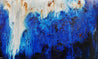 Steel Blue Oxide 150cm x 250cm White Blue Textured Abstract Painting (SOLD)-Abstract-Franko-[Franko]-[Australia_Art]-[Art_Lovers_Australia]-Franklin Art Studio