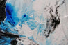 Stormy Reach 140cm x 180cm Black Blue White Textured Abstract Painting (SOLD)-Abstract-[Franko]-[Artist]-[Australia]-[Painting]-Franklin Art Studio
