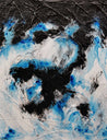 Stormy Reach 140cm x 180cm Black Blue White Textured Abstract Painting (SOLD)-Abstract-Franko-[Franko]-[Australia_Art]-[Art_Lovers_Australia]-Franklin Art Studio