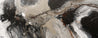 Stratosphere 200cm x 80cm Malt Black Textured Abstract Painting (SOLD)-Abstract-[Franko ]-[Gallery]-[popular]-[Australia]-Franklin Art Studio