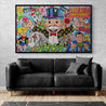Strike It Lucky 160cm x 100cm Monopoly Man Textured Urban Pop Art Painting (SOLD)-Urban Pop Art-Franko-[franko_artist]-[Art]-[interior_design]-Franklin Art Studio