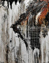 Stringy Bark 180cm x 140cm Grey Black Textured Abstract Painting (SOLD)-Abstract-Franko-[Franko]-[Australia_Art]-[Art_Lovers_Australia]-Franklin Art Studio