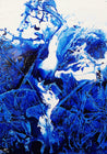 Stunning Blu 140cm x 100cm White Blue Abstract Painting (SOLD)-Abstract-Franko-[Franko]-[Australia_Art]-[Art_Lovers_Australia]-Franklin Art Studio