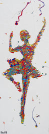Style and Grace 160cm x 60cm Ballerina Urban Pop Art Painting (SOLD)-urban pop-Franko-[Franko]-[Australia_Art]-[Art_Lovers_Australia]-Franklin Art Studio