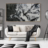 Black Haze 190cm x 100cm Black White Textured Abstract Painting (SOLD)-Abstract-[Franko Artist]-[Cheryl]-[Wendy]-[Gabriela]-Franklin Art Studio