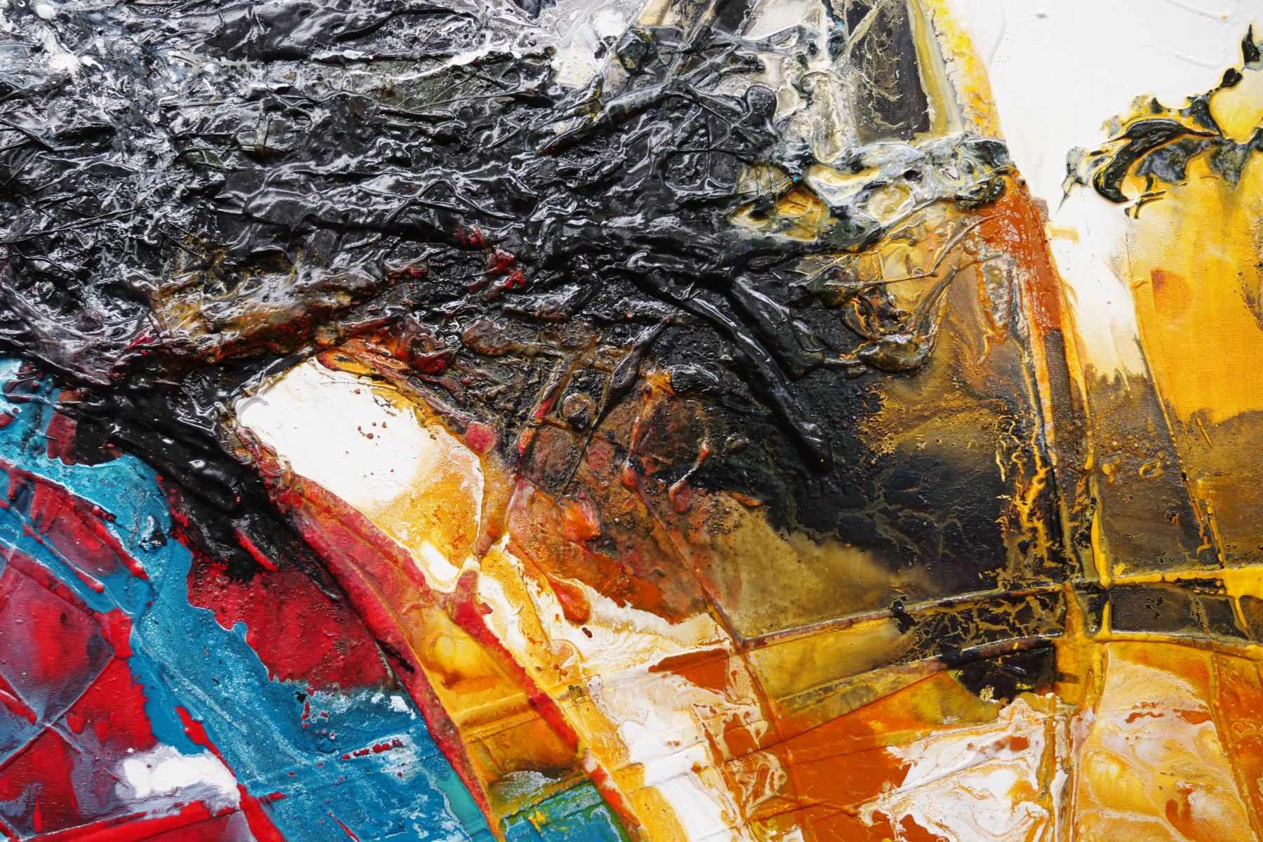 Sugar Candy 160cm x 100cm Colourful Textured Abstract Painting (SOLD)