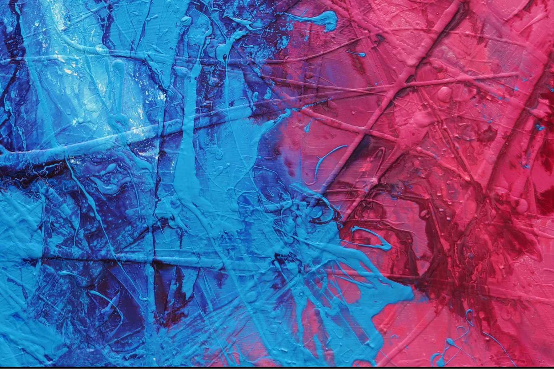 Sugar Dreams 120cm x 120cm Blue Pink Textured Abstract Painting (SOLD)