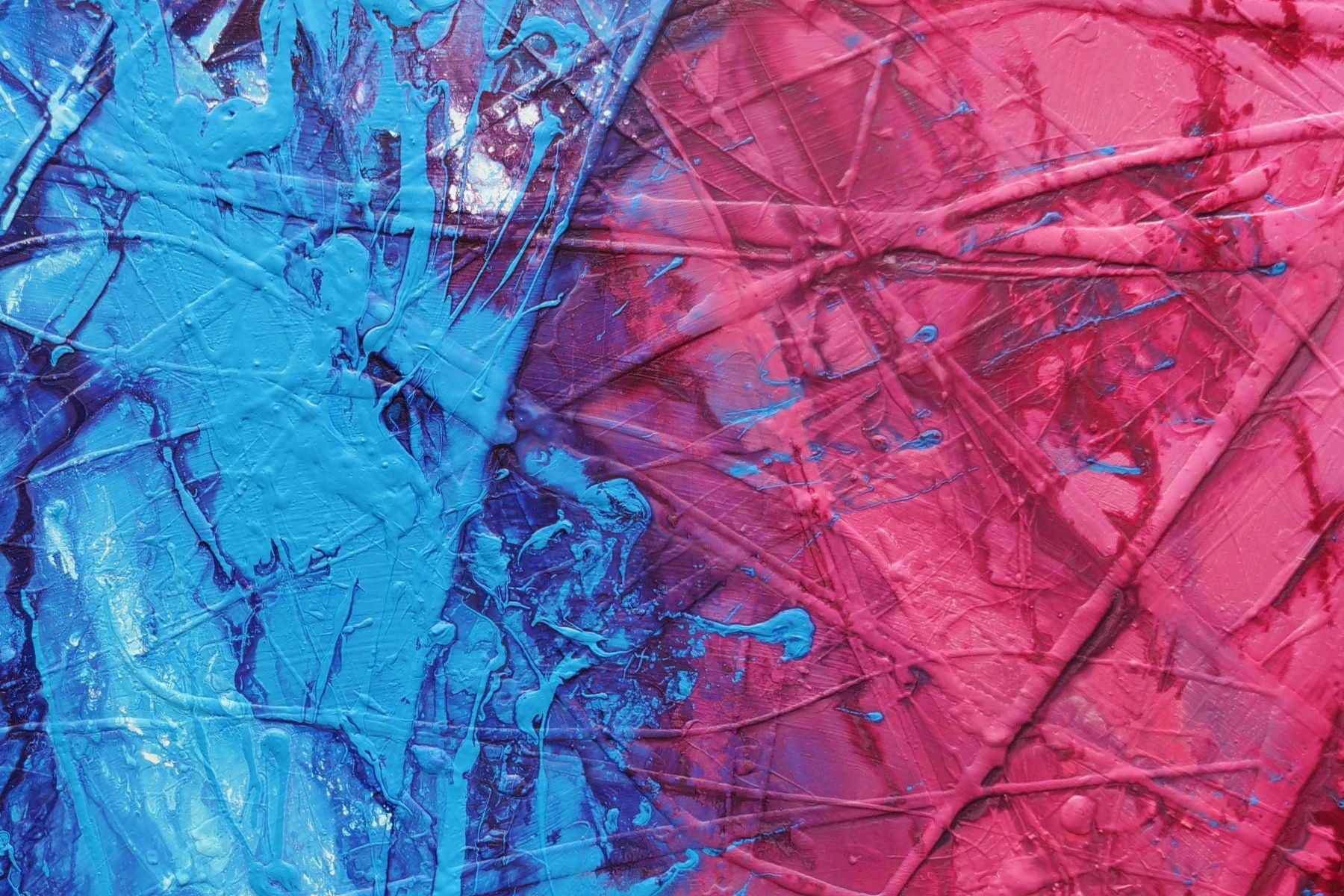Sugar Dreams 120cm x 120cm Blue Pink Textured Abstract Painting (SOLD)