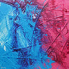 Sugar Dreams 120cm x 120cm Blue Pink Textured Abstract Painting-Abstract-Franko-[Franko]-[Australia_Art]-[Art_Lovers_Australia]-Franklin Art Studio