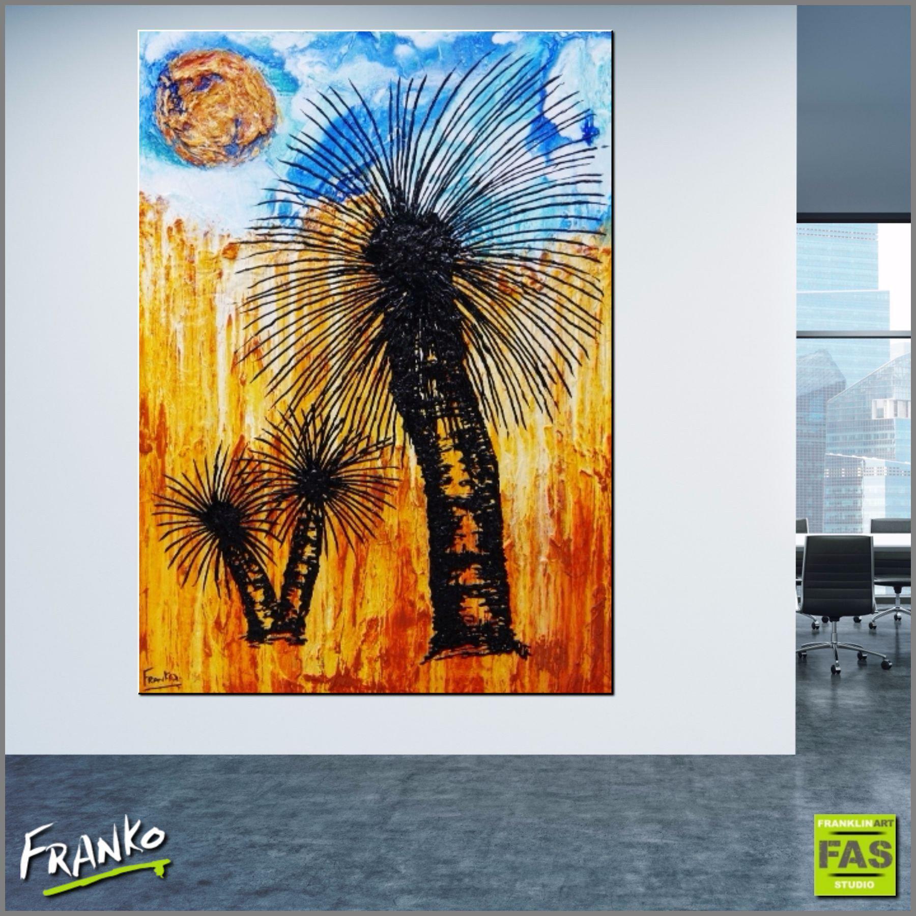 Sunburnt 140cm x 100cm Landscape Abstract Painting (SOLD)-abstract-Franko-[huge]-[Australian]-[best Selling]-Franklin Art Studio