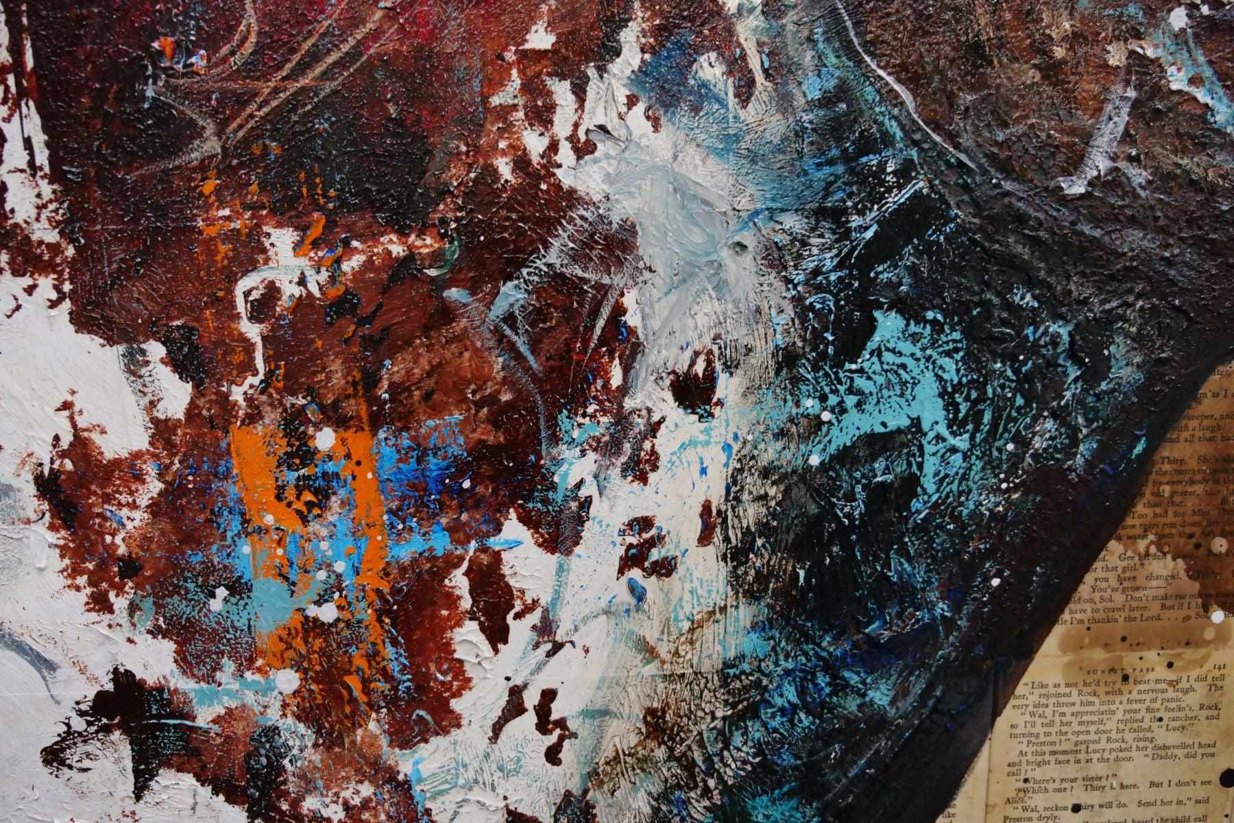 Sunset Ahiga 120cm x 150cm Indian War Horse Urban Pop Book Club Painting (SOLD)