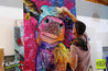 Tagged C.C. Coco 140cm x 100cm Cow Pop Art Painting (SOLD)-urban pop-Franko-[franko_art]-[beautiful_Art]-[The_Block]-Franklin Art Studio