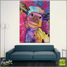 Tagged C.C. Coco 140cm x 100cm Cow Pop Art Painting (SOLD)-urban pop-Franko-[Franko]-[huge_art]-[Australia]-Franklin Art Studio