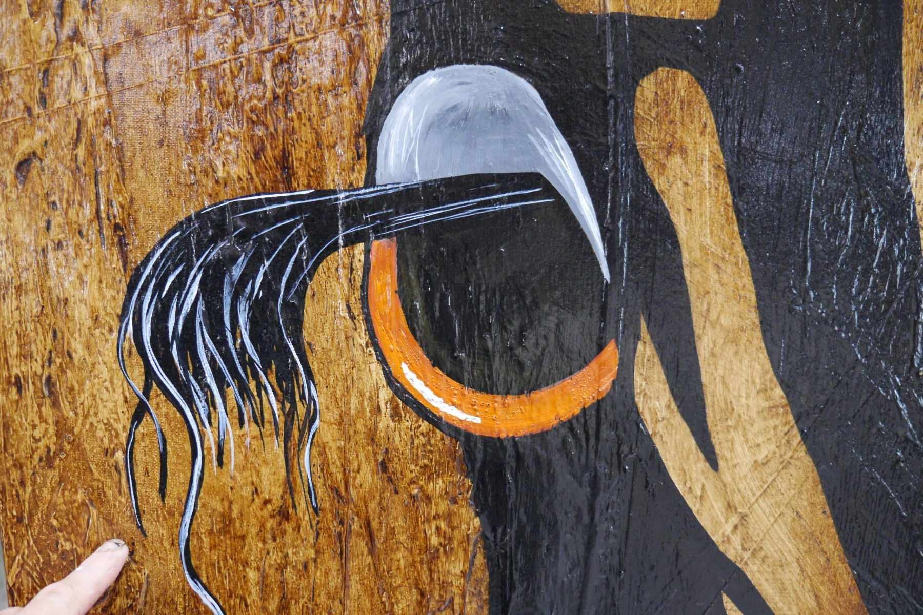 Tatenda (Grateful) 160cm x 100cm African Zebra Urban Pop Painting (SOLD)