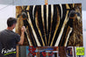 Tatilayos (Deep Happiness) 160cm x 100cm Zebra Painting (SOLD)-abstract realism-Franko-[franko_art]-[beautiful_Art]-[The_Block]-Franklin Art Studio