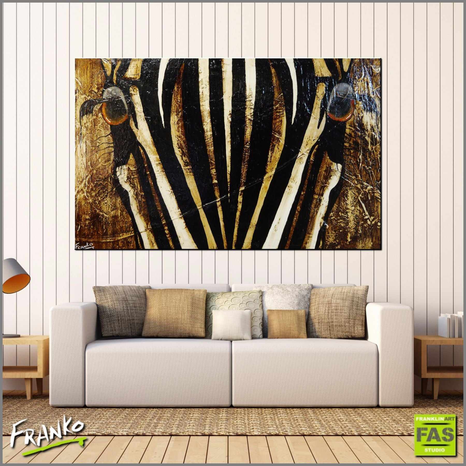 Tatilayos (Deep Happiness) 160cm x 100cm Zebra Painting (SOLD)-abstract realism-Franko-[Franko]-[huge_art]-[Australia]-Franklin Art Studio