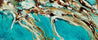 Teal Coast 240cm x 100cm Teal White Oxide Textured Abstract Painting (SOLD)-Abstract-[Franko ]-[Gallery]-[popular]-[Australia]-Franklin Art Studio