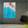 Teal Intent 75cm x 100cm Blue Abstract Painting (SOLD)-abstract-Franko-[Franko]-[huge_art]-[Australia]-Franklin Art Studio