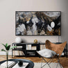 Tectonic 190cm x 100cm Brown Black Textured Abstract Painting (SOLD)-Abstract-Franko-[franko_art]-[beautiful_Art]-[The_Block]-Franklin Art Studio