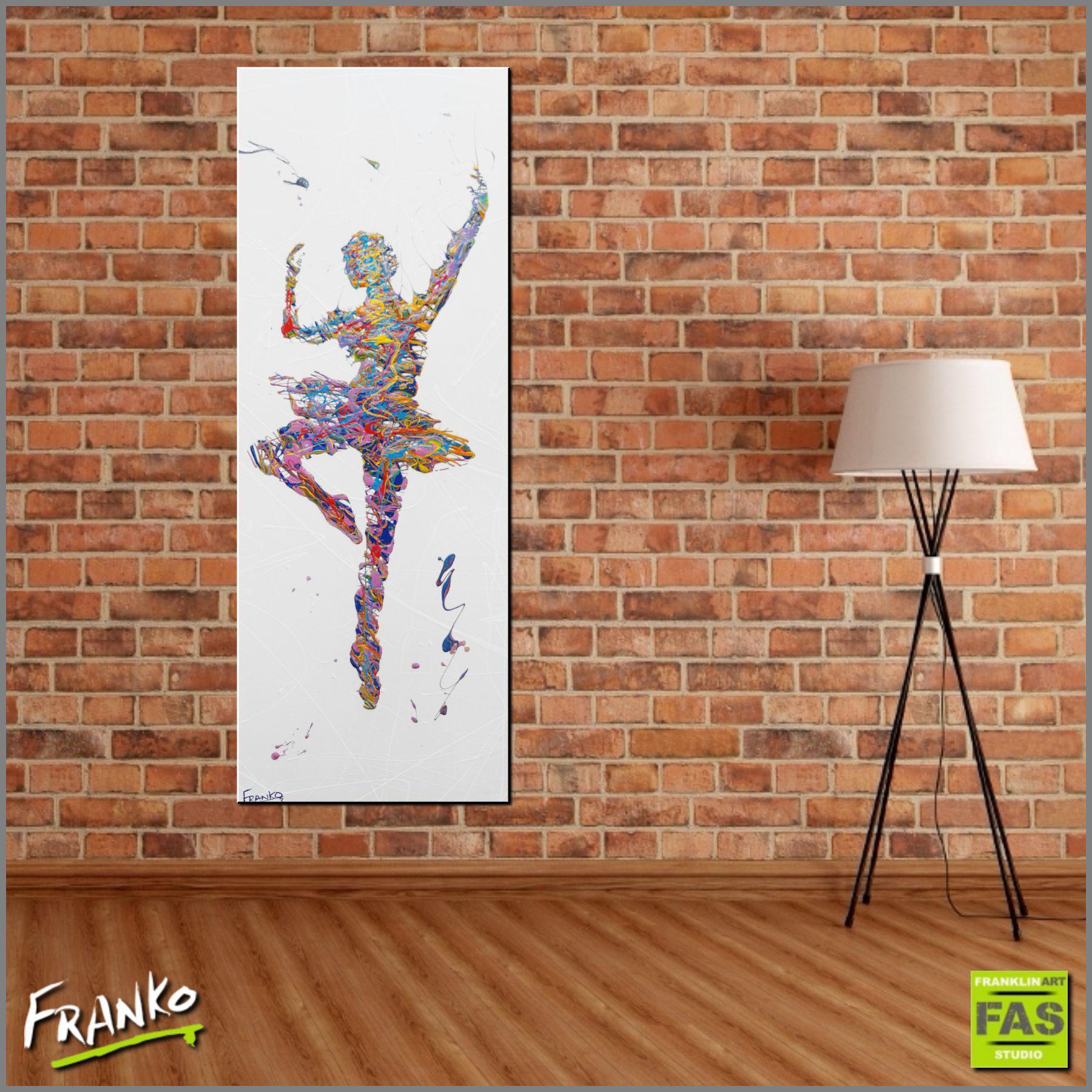 The Ballet 160cm x 60cm Ballerina Pop Art Painting (SOLD)-urban pop-Franko-[Franko]-[huge_art]-[Australia]-Franklin Art Studio