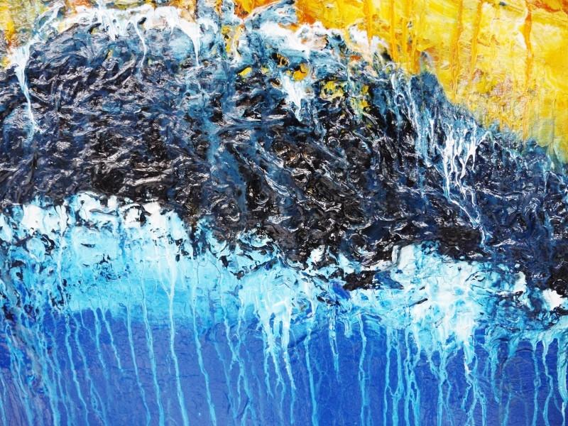 The Blue 120cm x 100cm Blue Abstract Painting (SOLD)