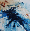 The Cay 100cm x 100cm White Blue Textured Abstract Painting (SOLD)-Abstract-[Franko ]-[Gallery]-[popular]-[Australia]-Franklin Art Studio
