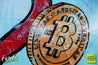 The Chance 140cm x 100cm Monopoly Man Bitcoin (SOLD)-bitcoin themed-[Franko]-[Artist]-[Australia]-[Painting]-Franklin Art Studio