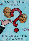 The Chance 140cm x 100cm Monopoly Man Bitcoin (SOLD)-bitcoin themed-[Franko ]-[Gallery]-[popular]-[Australia]-Franklin Art Studio