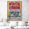 The Definitive Art Guide 140cm x 100cm Art Is Like Porn Urban Pop Book Club Painting (SOLD)-book club-[Franko Artist]-[Gold Coast]-[Brisbane]-[Huge]-Franklin Art Studio