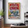 The Definitive Art Guide 140cm x 100cm Art Is Like Porn Urban Pop Book Club Painting (SOLD)-book club-Franko-[huge]-[Australian]-[best Selling]-Franklin Art Studio