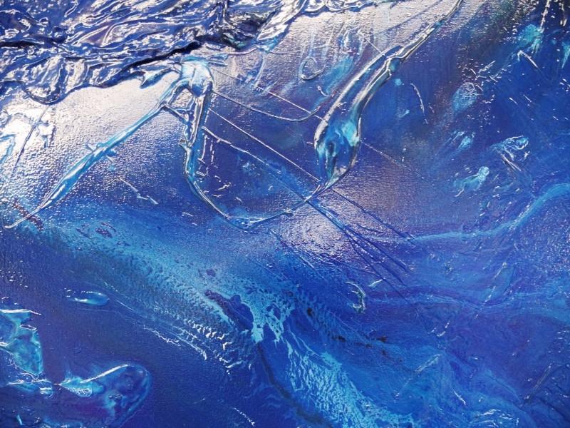 The Liquid Rush 120cm x 120cm Blue Abstract Painting (SOLD)-abstract-[Franko]-[Artist]-[Australia]-[Painting]-Franklin Art Studio