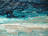 The Malted Southern 160cm x 60cm Cream Blue Textured Abstract Painting-Abstract-[Franko]-[Artist]-[Australia]-[Painting]-Franklin Art Studio