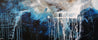 The Midnight View 240cm x 100cm Blue Black Textured Abstract Painting (SOLD)-Abstract-Franko-[Franko]-[Australia_Art]-[Art_Lovers_Australia]-Franklin Art Studio