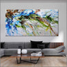 The Naturalist 240cm x 120cm Green Blue White Textured Abstract Painting (SOLD)-Abstract-Franko-[Franko]-[huge_art]-[Australia]-Franklin Art Studio