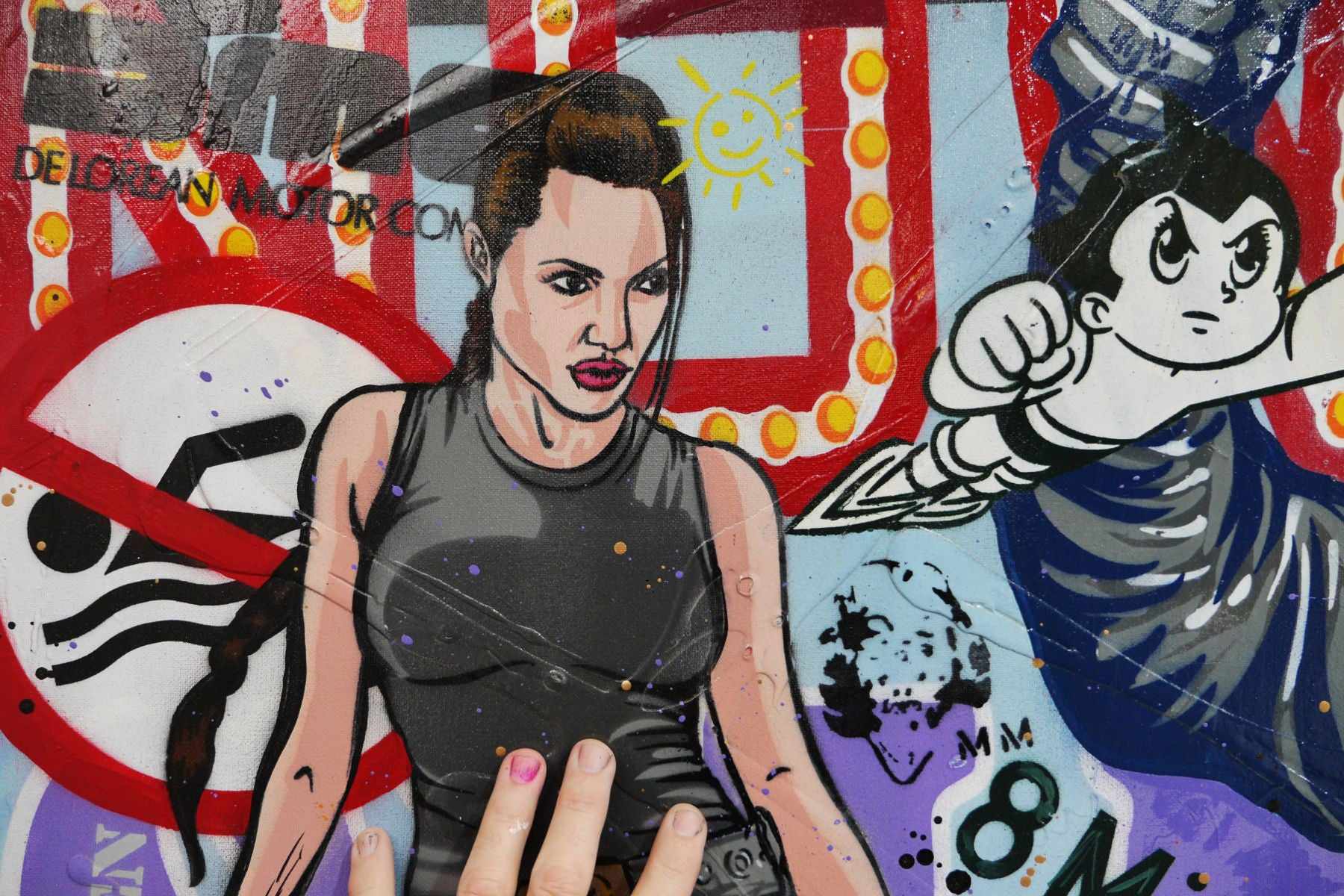 The Planet 190cm x 100cm Cinema Movies Planet of the Apes Textured Urban Pop Art Painting (SOLD)-urban pop-[Franko]-[Artist]-[Australia]-[Painting]-Franklin Art Studio