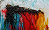 The Trippy Trip 160cm x 100cm White Black Red Yellow Blue Textured Abstract Painting (SOLD)-Abstract-Franko-[Franko]-[Australia_Art]-[Art_Lovers_Australia]-Franklin Art Studio