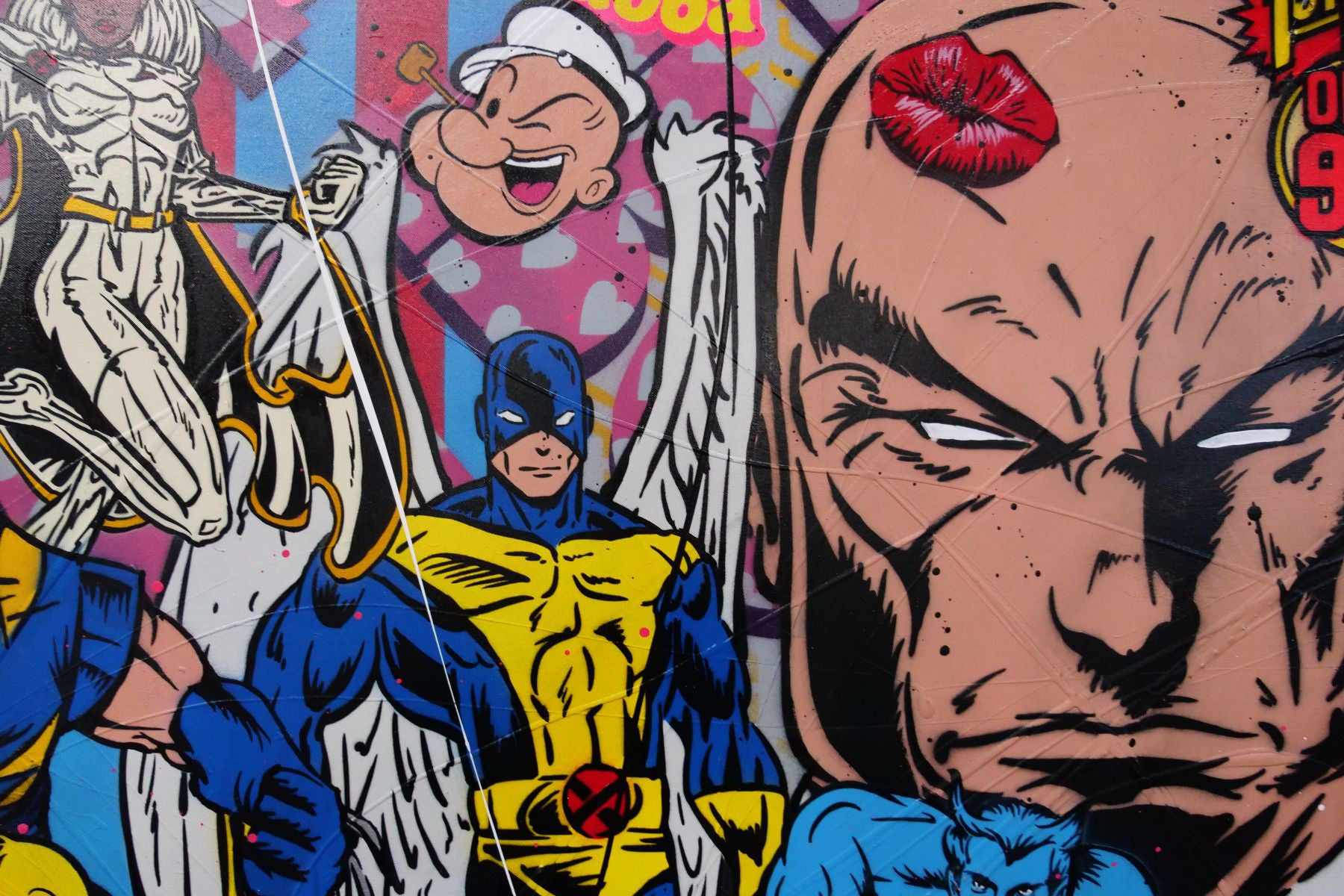 The Uncanny X-Men 160cm x 100cm X-Men Textured Urban Pop Art Painting (SOLD)