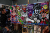 They Call Me Bruce 190cm x 100cm Bruce Lee Kung Fu Textured Urban Pop Art Painting (SOLD)-Urban Pop Art-[Franko Artist]-[Gold Coast]-[Brisbane]-[Huge]-Franklin Art Studio