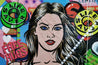 They Call Me Bruce 190cm x 100cm Bruce Lee Kung Fu Textured Urban Pop Art Painting (SOLD)-Urban Pop Art-[Franko]-[Artist]-[Australia]-[Painting]-Franklin Art Studio