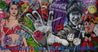 They Call Me Bruce 190cm x 100cm Bruce Lee Kung Fu Textured Urban Pop Art Painting (SOLD)-Urban Pop Art-[Franko ]-[Gallery]-[popular]-[Australia]-Franklin Art Studio