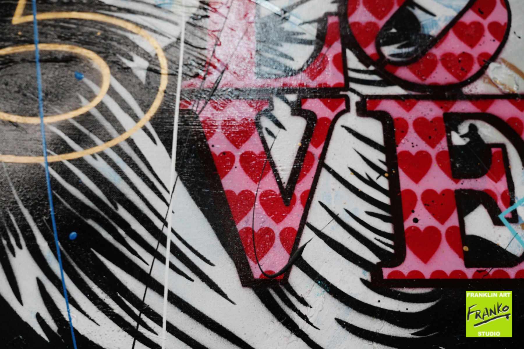 Thought 100cm x 100cm Geisha Textured Urban Pop Art Painting (SOLD)