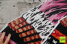 Triplex 190cm x 100cm Indian Headdress Textured Urban Pop Art Painting (SOLD)-concrete-[Franko]-[Artist]-[Australia]-[Painting]-Franklin Art Studio