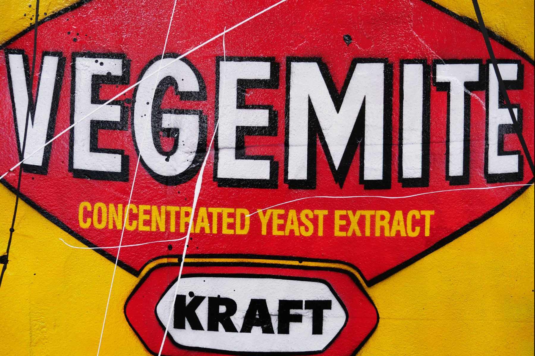 Vegemite Might 120cm x 100cm Vegemite Textured Urban Pop Art Painting (SOLD)