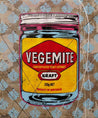 Vegemite Might 120cm x 100cm Vegemite Textured Urban Pop Art Painting (SOLD)-concrete-Franko-[Franko]-[Australia_Art]-[Art_Lovers_Australia]-Franklin Art Studio