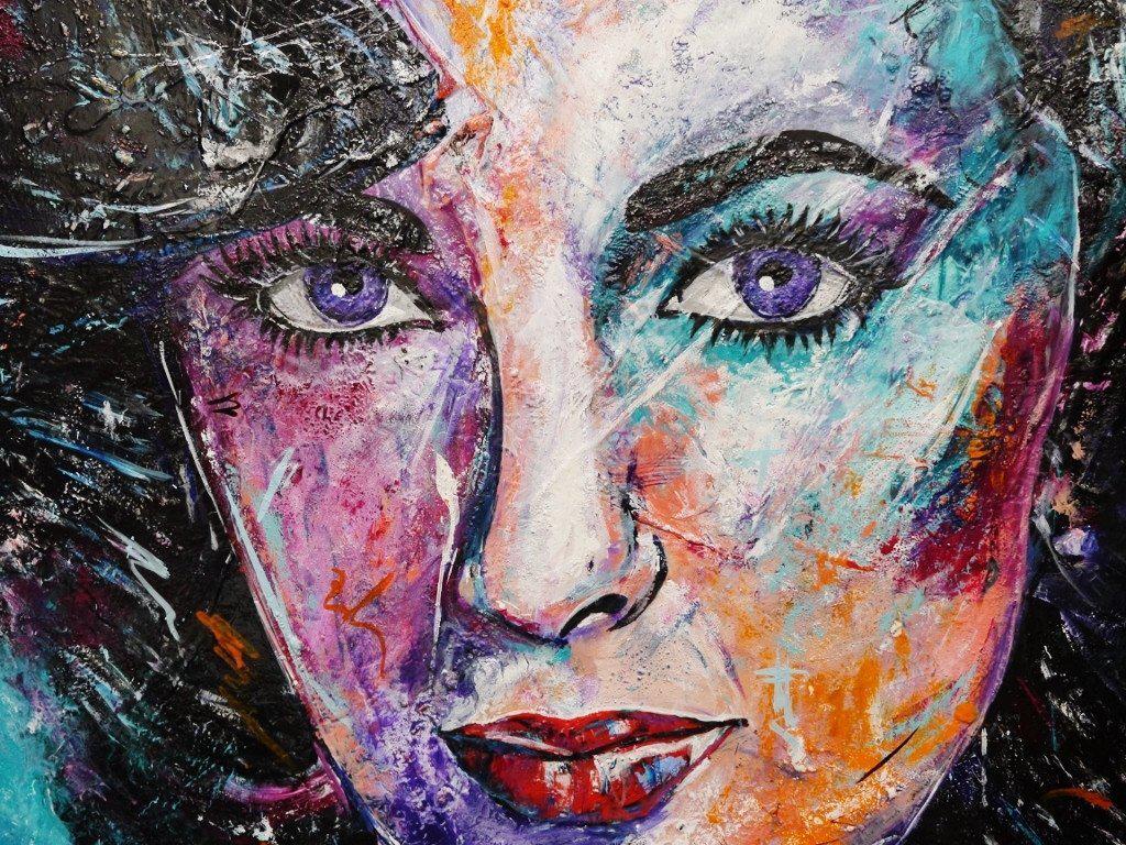 Violet Beauty 140cm x 100cm Elizabeth Taylor Painting (SOLD)