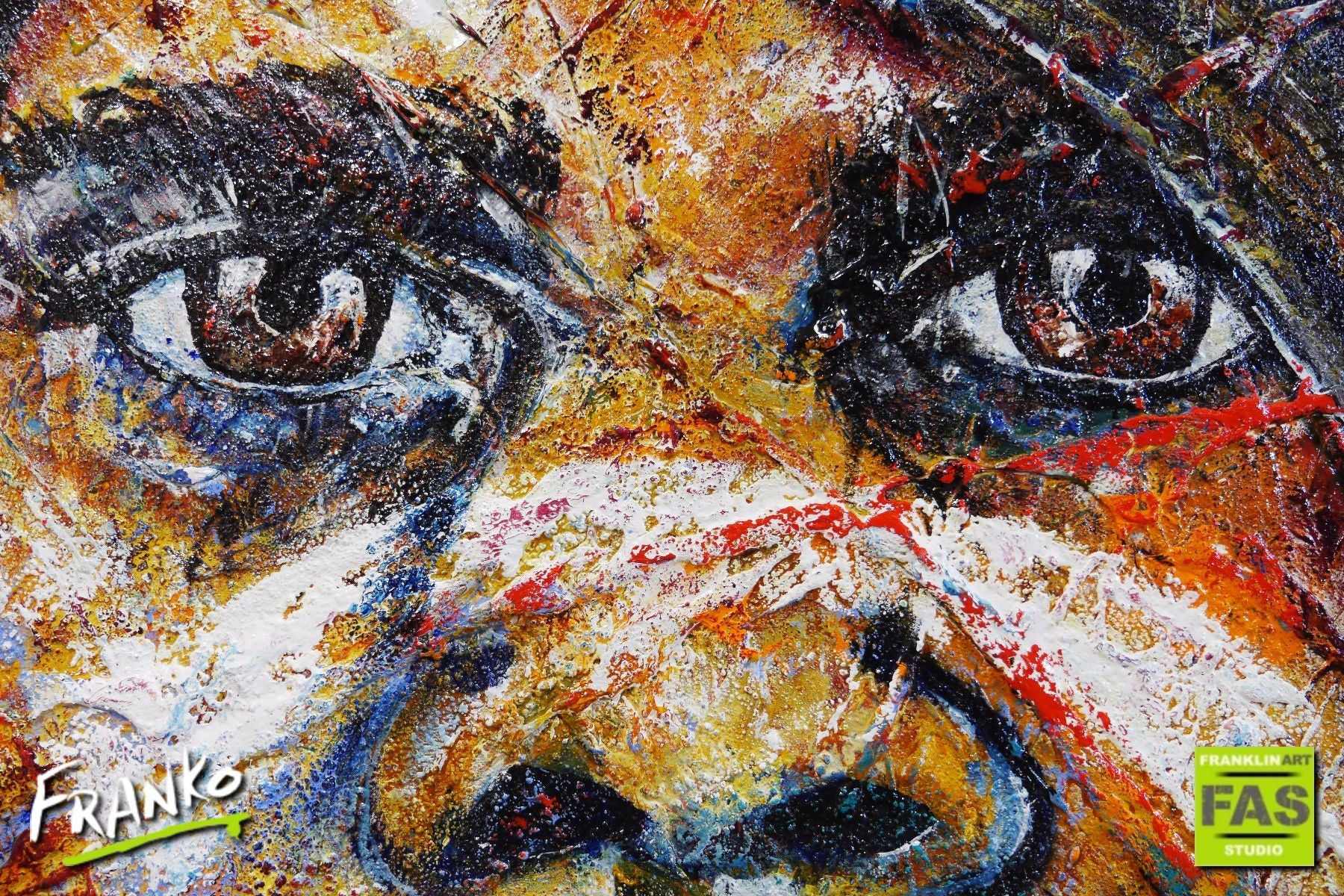 Warrior Stripe 190cm x 100cm Aboriginal Warrior Painting (SOLD)