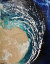 Washed Reef 140cm x 180cm White Cream Blue Textured Abstract Painting (SOLD)-Abstract-Franko-[Franko]-[Australia_Art]-[Art_Lovers_Australia]-Franklin Art Studio