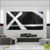 White Knight 120cm x 240cm Black White Abstract Painting (SOLD)-Abstract-Franko-[huge]-[Australian]-[best Selling]-Franklin Art Studio